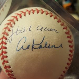 Official Autographed Al Kaline/ Hank Aaron